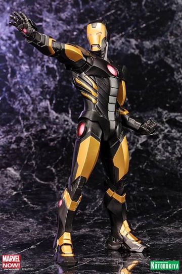 Anthony Stark (Iron Man [BLACK X GOLD]), Iron Man: Rise Of Technovore, The Avengers, Kotobukiya, Pre-Painted, 1/10